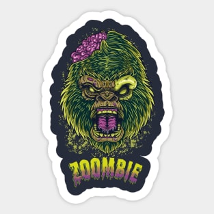 Zoombie Gorilla Sticker